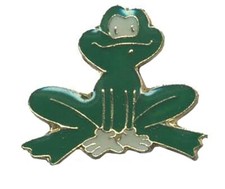 Pack of 6 Green Frog With White Gloves Bike Motorcycle Hat Cap Lapel Pin HP4143