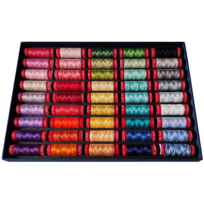 Aurifil Thread 45 SMALL SPOOLS COTTON 12WT Best Selection -54 Yds each