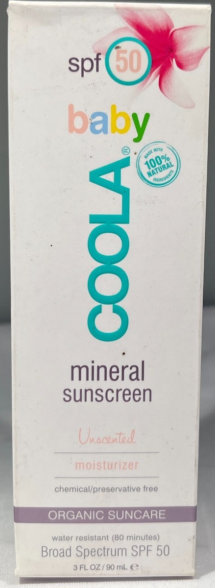 Coola Baby SPF 50 Mineral Sunscreen Unscented, EXP: 8/18