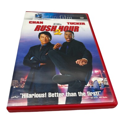 Rush Hour 2 Buddy Movie DVD 2001 Fun Action Comedy Jackie Chan Chris Tucker
