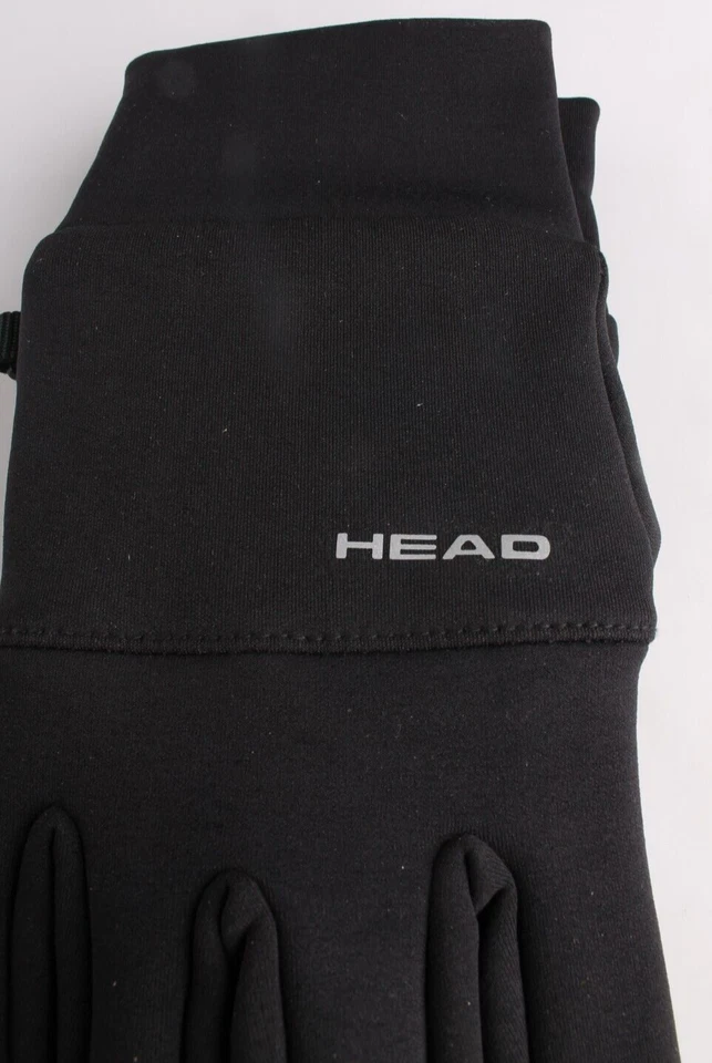 HEAD Táctil Ultra-Ajuste Guantes Correr Hombre Sensatec Elástico Negra L Nwot - Imagen 4 de 4