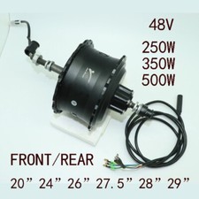 48V 250W 350W 500W Mountain Electric Bike Brushless Gear Front Rear Drive Motor