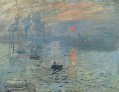 Impression, Sonnenaufgang Claude Monet Poster Druck gerahmt Leinwand Wandbild