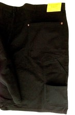 VTG Sears Wearmaster Cargo Shorts Big Mens 50 Oversized Rugged Khaki Black NWT