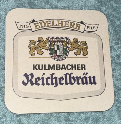 EDELHERB REICHELBRAU German Beer Double Sided Coaster