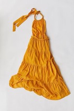 New Urban Outfitters Dress Forum Tiered Halter Midi Dress Size Medium MSRP: $108