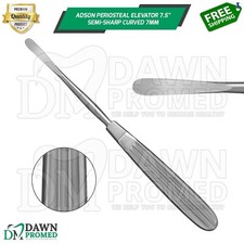 Adson Periosteal Elevator 7.5" Semi-Sharp Curved 7MM Neurosurgical Instruments