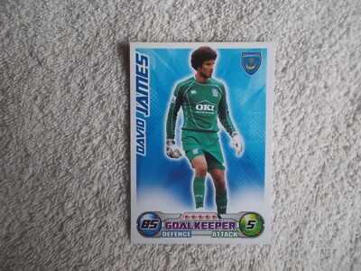 Match Attax 2008/09 Football ''DAVID JAMES'' Portsmouth FC Trading Card