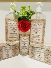 Crabtree  Evelyn Triple Milled Soap Hand Wash Bundle - Almond  Honey