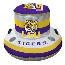 LSU TIGERS 32 Quart Inflatable Cooler Collegiate Licensed Product Pool Beach