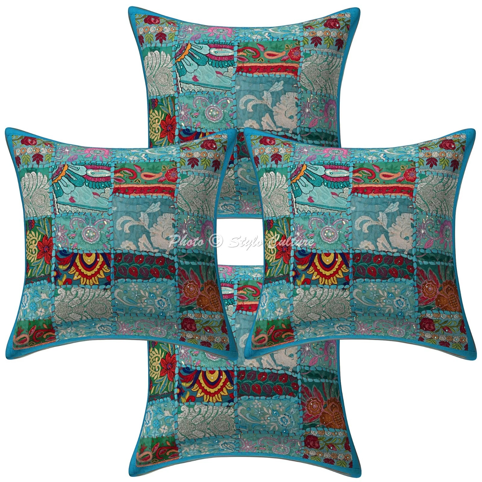 Vintage Cushion Cover Boho Throw Ethnic Pillow Case Hippie Gypsy Home Decor