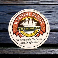 Maritime Pacific Brewing Co. raro sottobicchiere birra Seattle WA birra artigianale barware
