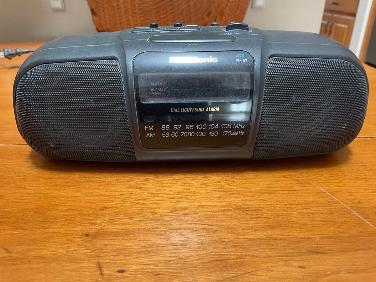 Panasonic RC-X230 Vintage AM/FM Stereo Clock Radio, works, online