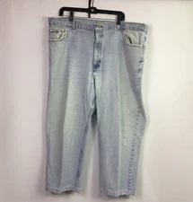 Vintage H. I.S h.i.s Jeans Capris Lite Washed Distressed Denim Mens Size 44x24