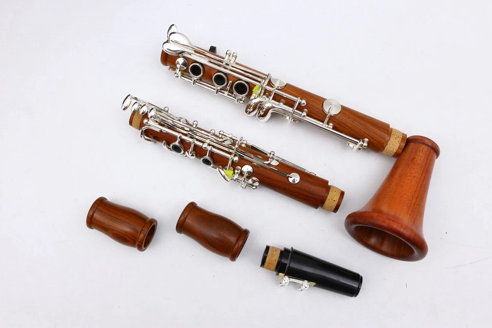 Nuevo Clarinete Profesional Cuerpo Madera de Palisandro Niquelado Llave B-plano 17 Llaves Bb Foto 2 de 4