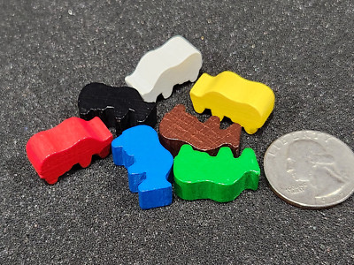 Small painted cow pieces