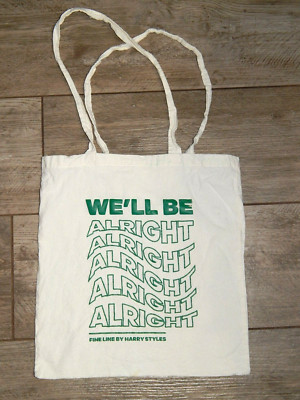 Fine Line by Harry Styles canvas tote bag We'll Be Alright