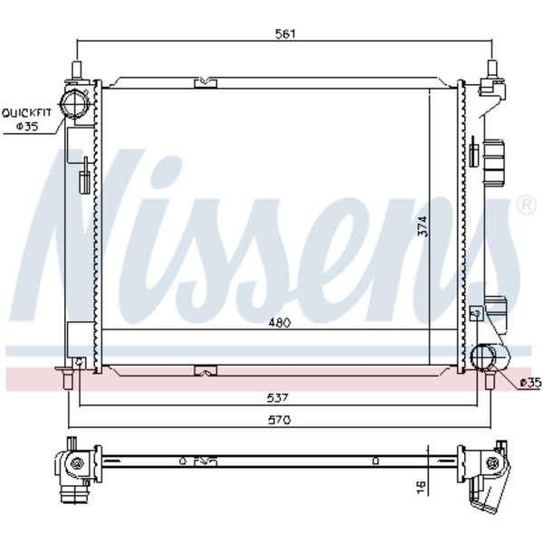 KüHler WasserküHler MotorküHler FüR Hyundai IX20 KIA Venga JC 1.6 Crdi 1.4 YN-image