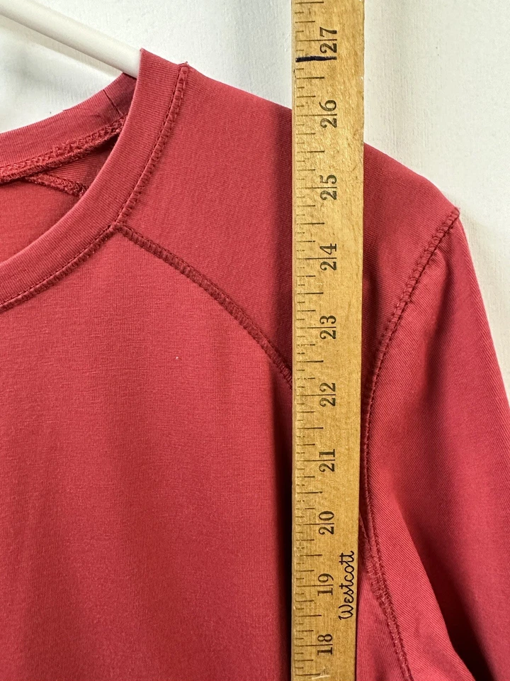 Camisa LL Bean Red Capa Base Crew Para Mujer’s XL Manga Larga Mezcla de Algodón Foto 4 de 4