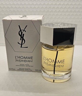 YSL Yves Sait Laurent L'Homme Eau De Toilet 3.3 oz /100ml VINTAGE Batch 2015 TST