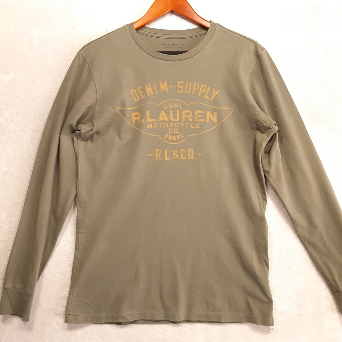 Ralph Lauren Denim & Supply Mens L/S T-Shirt Sz.M/Green Ralph Lauren Denim & Supply Mens L/S T-Shirt Sz.M/Green