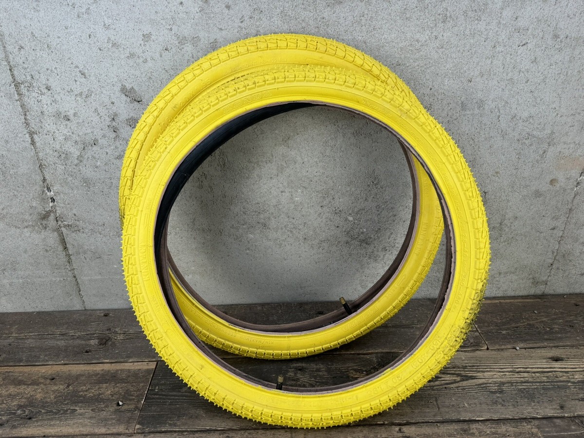 アクセサリー kenta Kenda Kontact Yellow Bmx Tires And Tubes 20” 20x1.95 | eBay