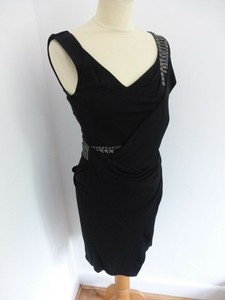 karen millen black studded dress