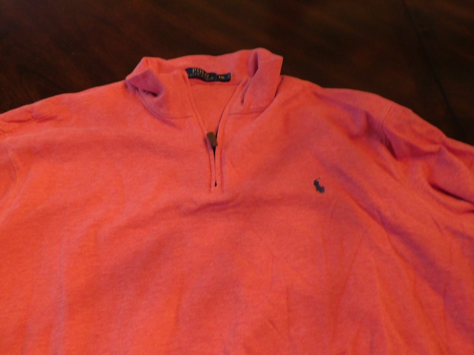 Polo Ralph Lauren Pony Quarter Felpa Zip Rosso Chiaro XXL