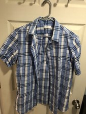 LOT OF 5 - MENS AMERICAN EAGLE/UNIQLO CASUAL DRESS SHIRTS - MEDIUM - Pre-owned