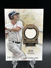 2017 Topps Tier One Carl Yastrzemski Legends Relic Jersey Card #’D 108/200