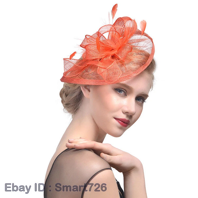 Women Rose Fascinator Wedding Hat Tea Party Dress Derby Flower Kentucky Hats HOT