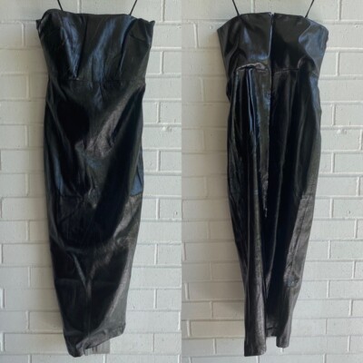 NWT NBD Kris Faux Leather Midi Dress Size Small | eBay