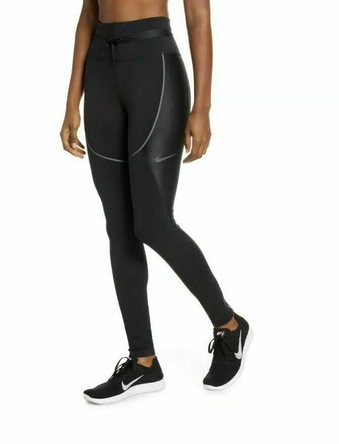 NIKE City Ready High Rise TIGHT FIT REFLECTIVE TIGHTS BLACK SIZE XS  (CJ0891-010)