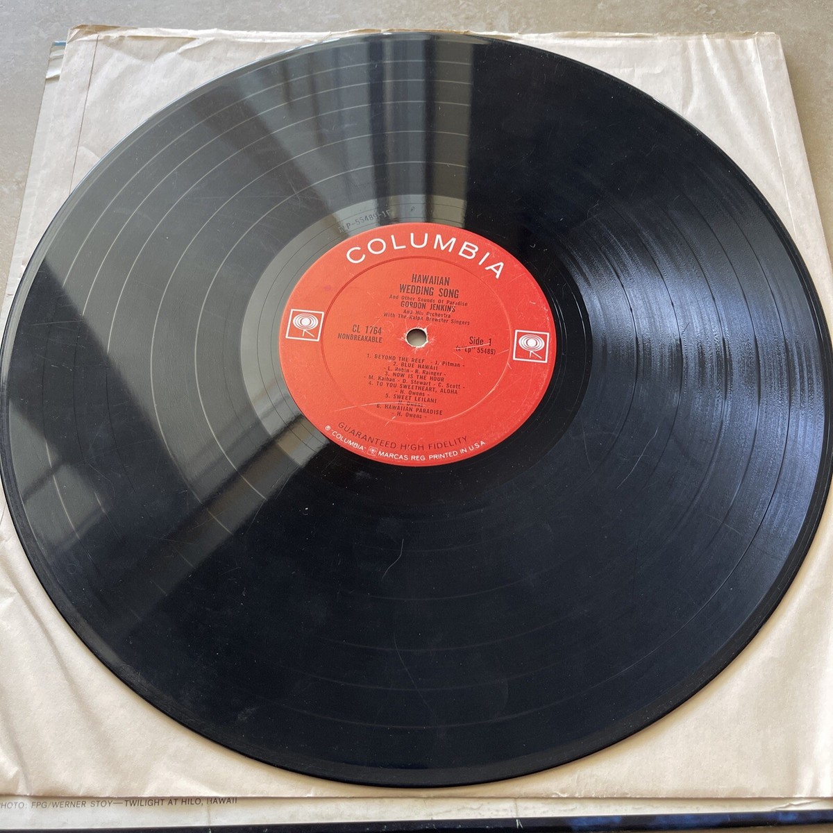 レコード Gordon Jenkins - Hawaiian Wedding Song - Columbia Records CL1764