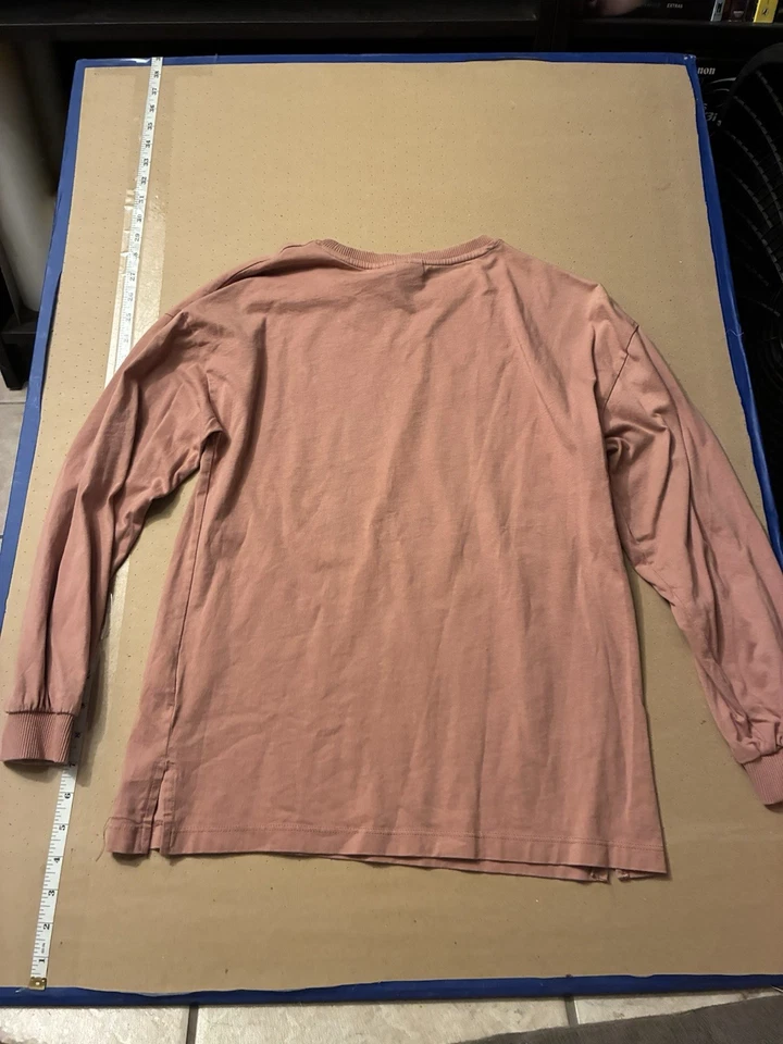 Zara Disney T-Shirt Girls Size 13/14 Brown Graphic Print Logo Mickey Mouse - Image 2 of 3