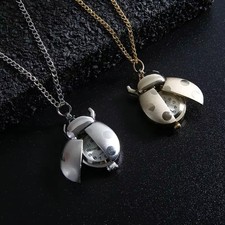 Ladybug Beetle Pocket Watch Fashion Women Girl Small