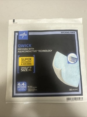 Medline Qwick Non-Adhesive Wound Dressing 4''X4-1/4'' Msc5844