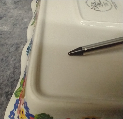 Pioneer Woman Casserole Baking Dish Scalloped Edge Rectangle Dazzling Dahlias GC - Picture 15 of 24