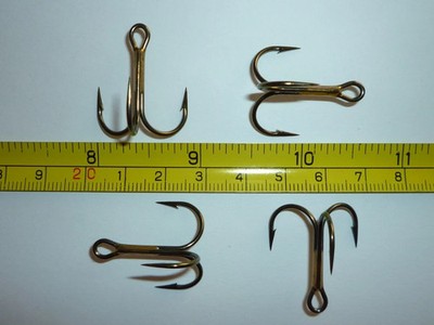25 VMC  TREBLE HOOKS  BRONZE SIZE 2  9650BZ FREE FAST SHIPPING...NICE BASS