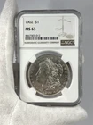 1902 MORGAN SILVER DOLLAR NGC MS63 UNC $1 COIN