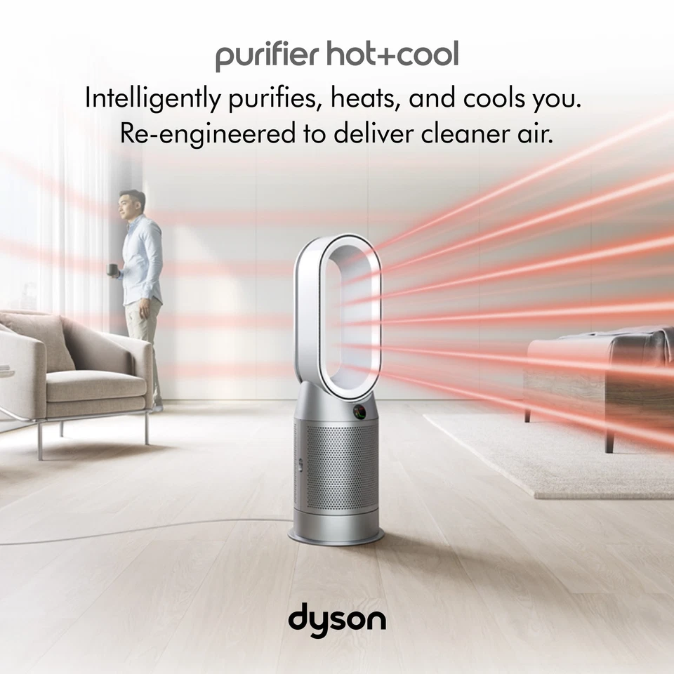 Вентилятор очистителя Dyson HP07 Hot + Cool™ | белый/серебристый | отремонтированный - Изображение 2 из 4