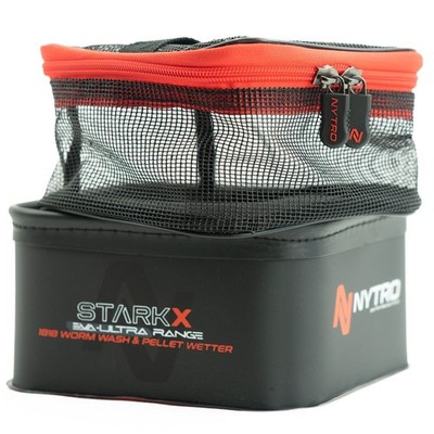Nytro Starkx Pellet Soaker Worm Wash Pellet EVA Wanne und Netzeinsatz mit Reißverschluss