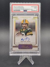 2021 Flawless- Aaron Rodgers NFL MVP 🔥 On Card 🔥 Auto 10/10 Bookend Pop 1 PSA