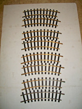 LGB 1100 G SCALE 30 DEGREE CURVE TRACK SECTIONS 8 PIECES USED CONDITION