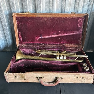 1950 E.K. Blessing Super Artist Bb Trumpet #50034 Case Mouthpieces As Is