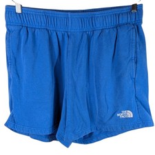 The North Face Fleece Sweat Shorts Womens XL Light Blue Outdoor (No Drawstring)