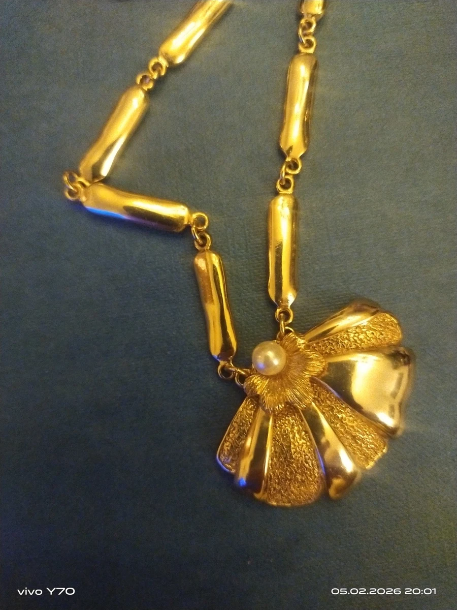 Collier Ancien Chaîne Et Pendentif Orena Paris - Modèle N656, Occasion