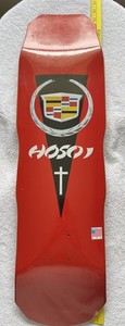 Hosoi Skateboards Cadillac Model  Deck Red 9.25"x32.5" Brand New