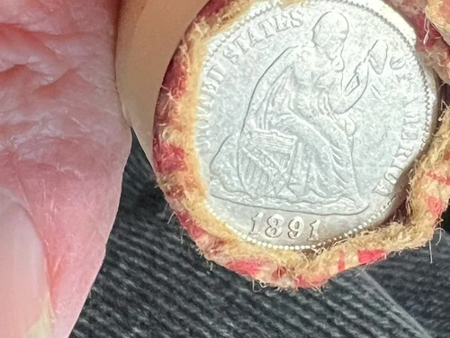 Shotgun Roll PDS Old Wheat Cent Un Researched 1943 STEEL GEM 1891 Dime ENDS*R65*