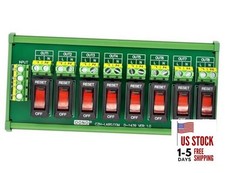 Rocker Switch Thermal Circuit Breaker Overload Protector 8 Channel Power